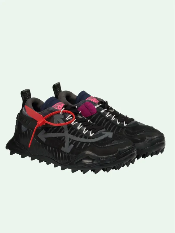 Off-White Odsy 1000 Suede; Mesh and Rubber Black &amp; Black