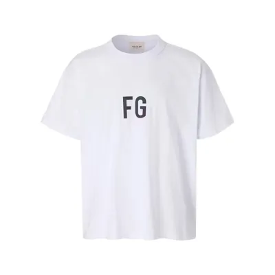 Fear Of God Reflective Logo T-shirt White Fear Of God Reflective Logo T-shirt White