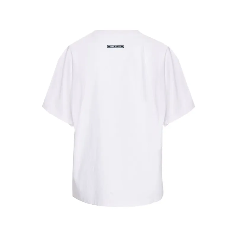 Fear Of God Reflective Logo T-shirt White