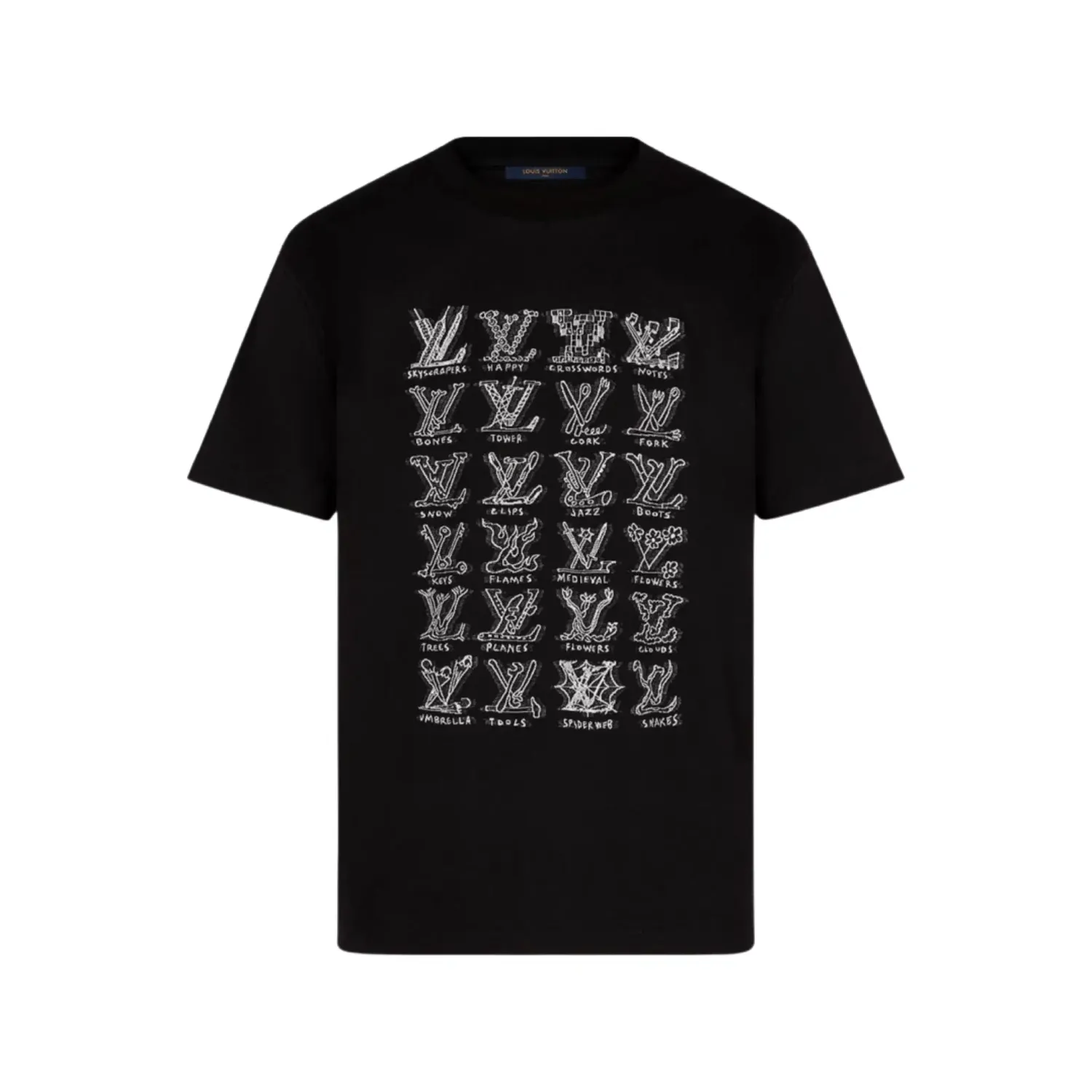 Louis Vuitton Cartoons Jacquard T-Shirt Black