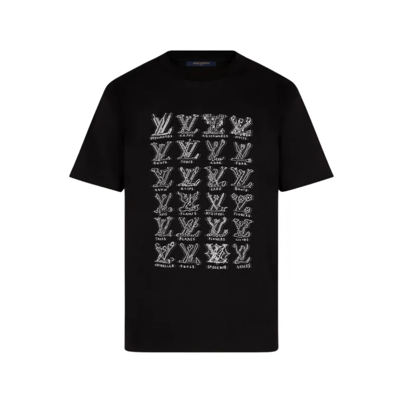 Louis Vuitton Cartoons Jacquard T-Shirt Black