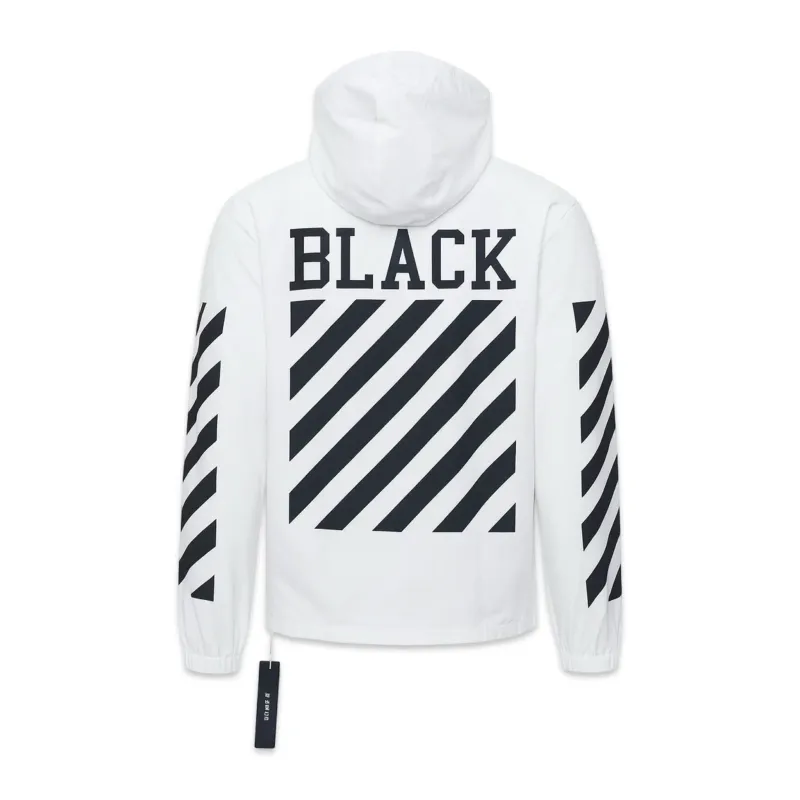 Off-White Windproof Jacket Off-Black Vision Windbreaker White