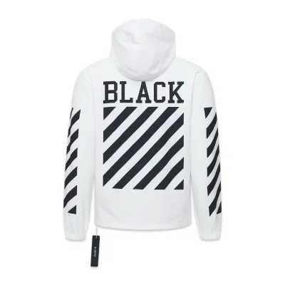 Off-White Windproof Jacket Off-Black Vision Windbreaker White