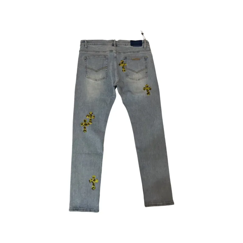 Chrome Hearts Cross Camouflage Denim Jeans