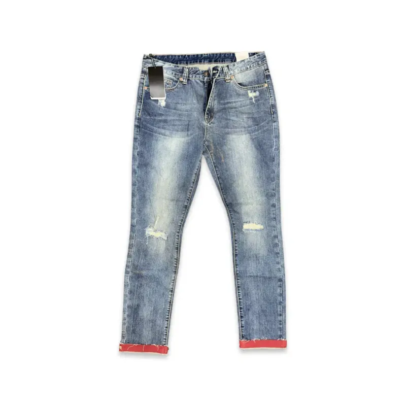 Gucci L'Aveugle Par Amour Cuff Jeans