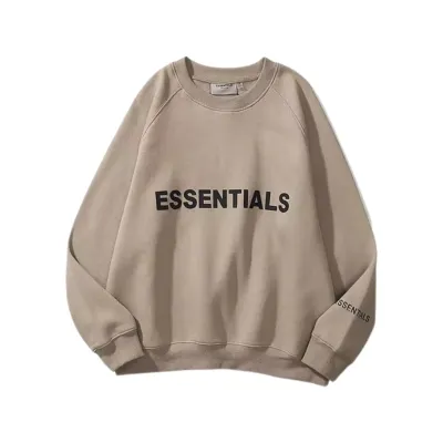 FEAR OF GOD ESSENTIALS CREW SWEAT BROWN FEAR OF GOD ESSENTIALS CREW SWEAT BROWN