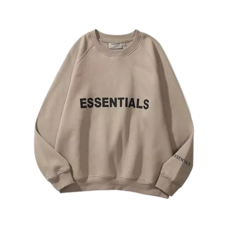 FEAR OF GOD ESSENTIALS CREW SWEAT BROWN