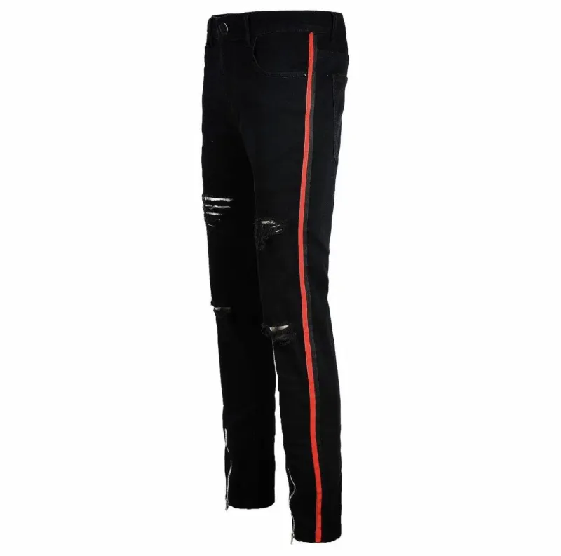 Amiri Black Distressed Skinny Fit Jeans