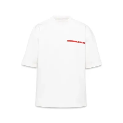 Prada Recycled Double Technical Jersey T-shirt White