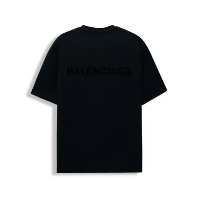 BALENCIAGA MEN'S LOGO T-SHIRT MEDIUM Oversize IN BLACK