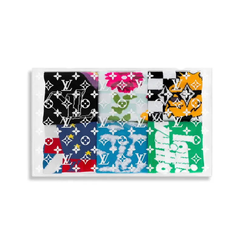 Louis Vuitton LV Archive Sock Set 6 Pares  Meias
