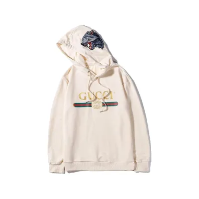 Gucci Hooded Cotton With Gucci Logo White