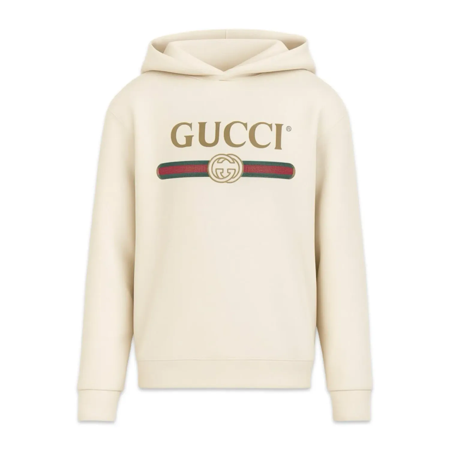 Gucci Hooded Cotton With Gucci Logo White