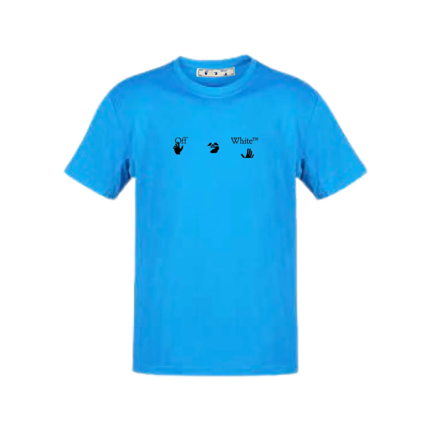 OFF-WHITE PAINT SPLAT ARROW SKATE TEE BLUE