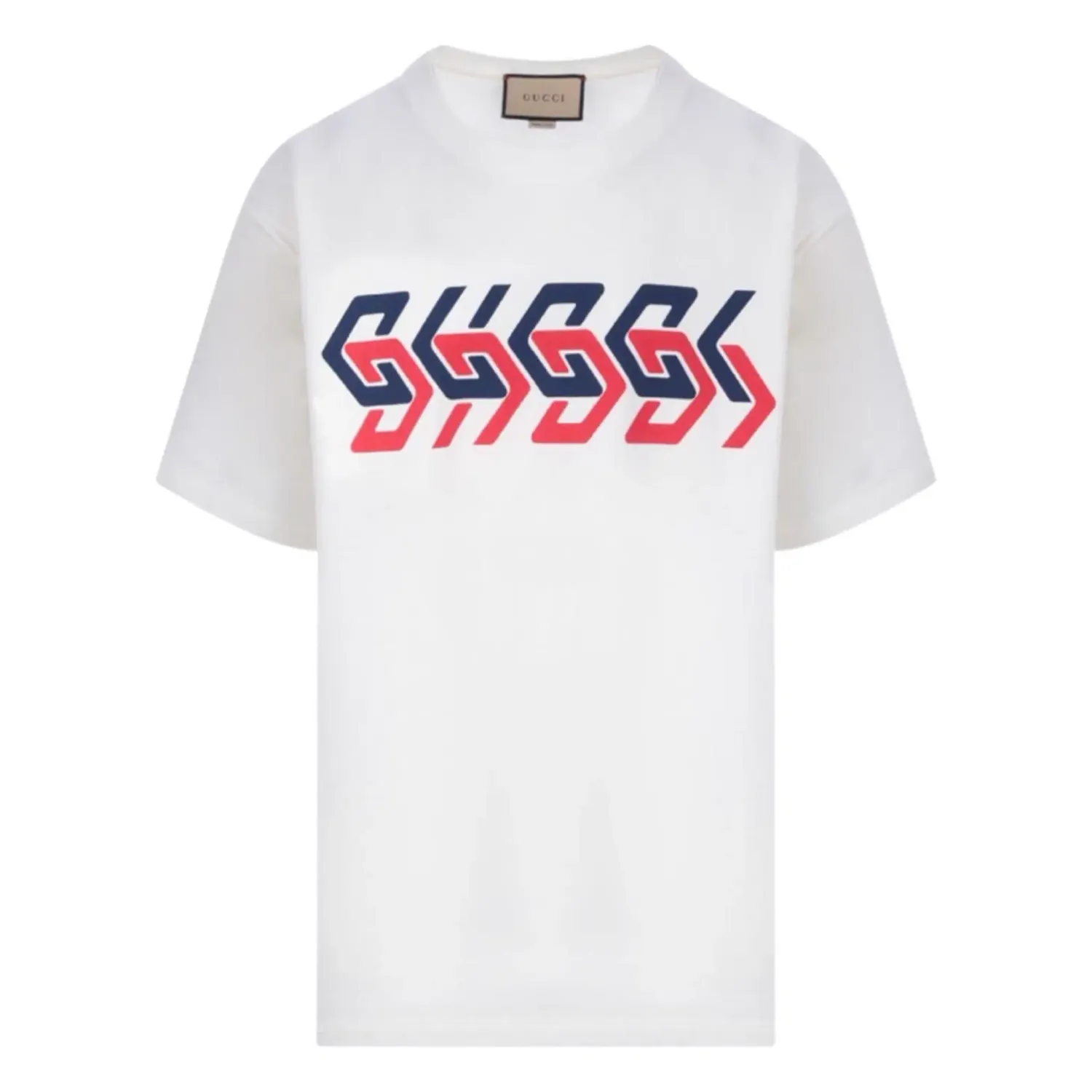 Gucci mirror logo-print short-sleeve T-shirt White