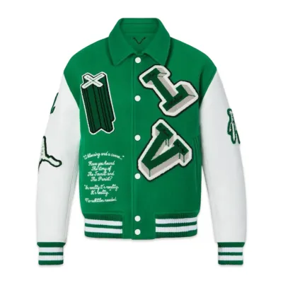 Louis Vuitton JAQUETA VARSITY EM COURO