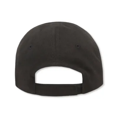 BALENCIAGA LOGO EMBROIDERED BASEBALL CAP Black/White