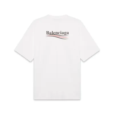 BALENCIAGA Political Campaign T-Shirt White