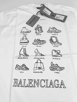 Balenciaga printed oversized T-shirt White