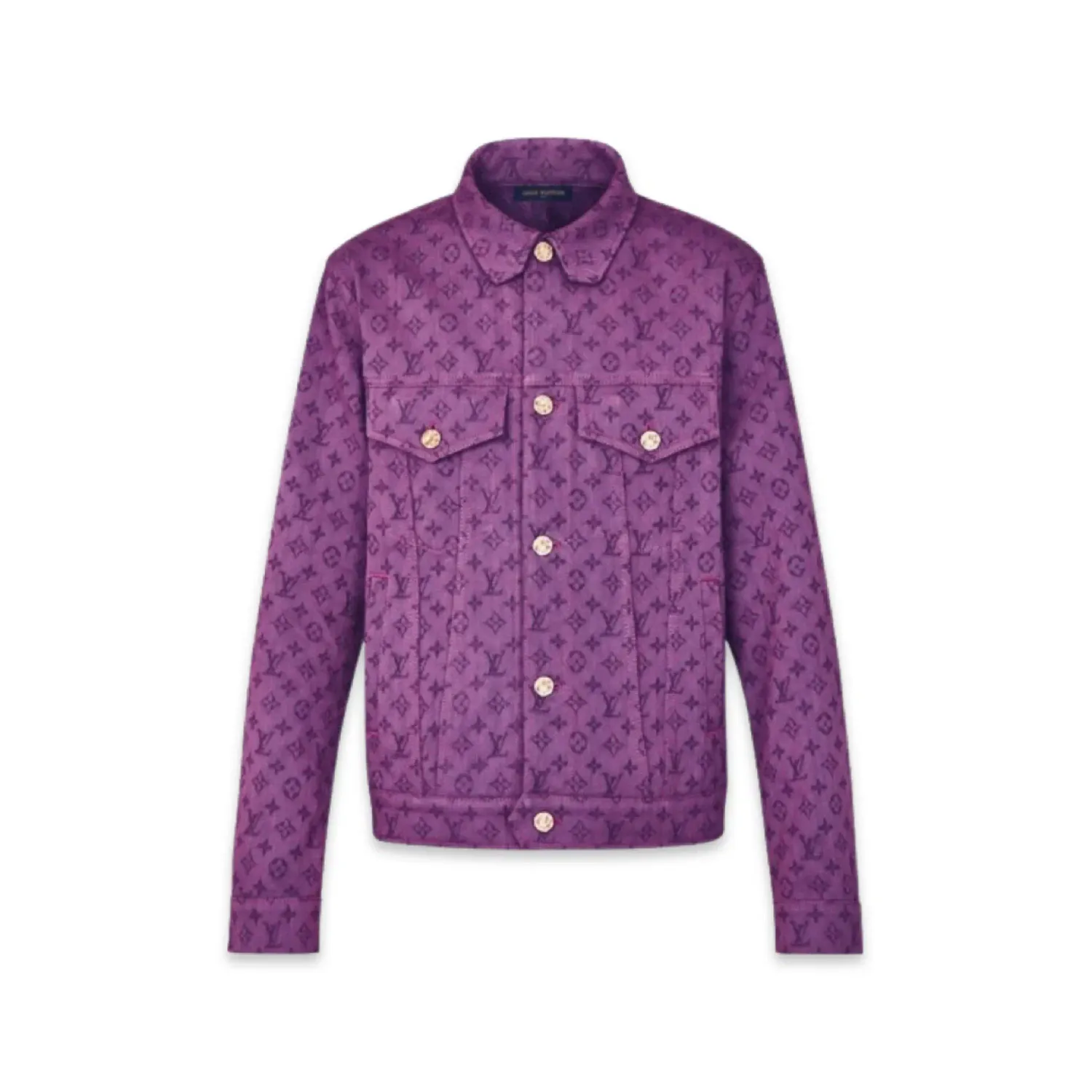 LOUIS VUITTON Purple Monogram Denim Jacket