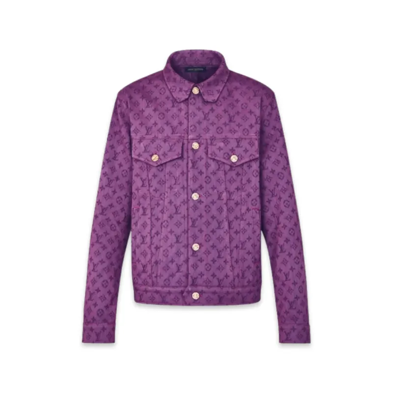 LOUIS VUITTON Purple Monogram Denim Jacket