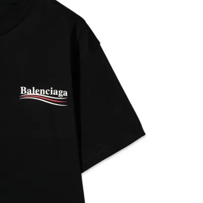 BALENCIAGA Political Campaign T-Shirt Black
