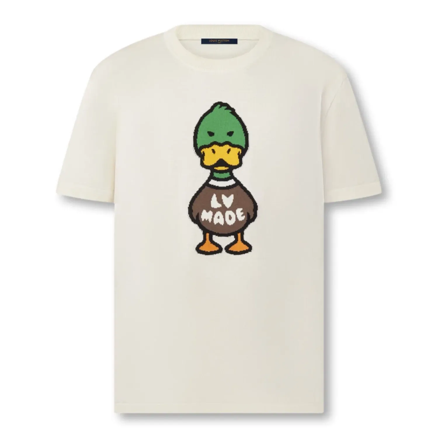 Louis Vuitton T-shirt COM PATO EM JACQUARD E INTÁRSIa White