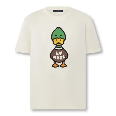 Louis Vuitton T-shirt COM PATO EM JACQUARD E INTÁRSIa White
