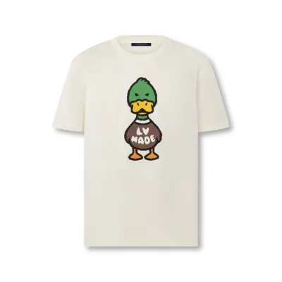 Louis Vuitton T-shirt COM PATO EM JACQUARD E INTÁRSIa White