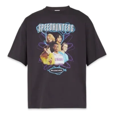 BALENCIAGA SPEEDHUNTERS PRINT TEE BLACK &amp; YELLOW