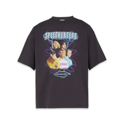 BALENCIAGA SPEEDHUNTERS PRINT TEE BLACK &amp; YELLOW