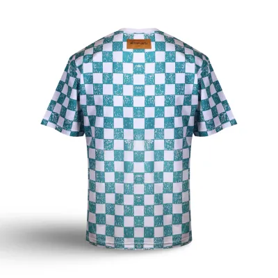 Louis Vuitton Camisola MANGAS CURTAS DAMIER verde