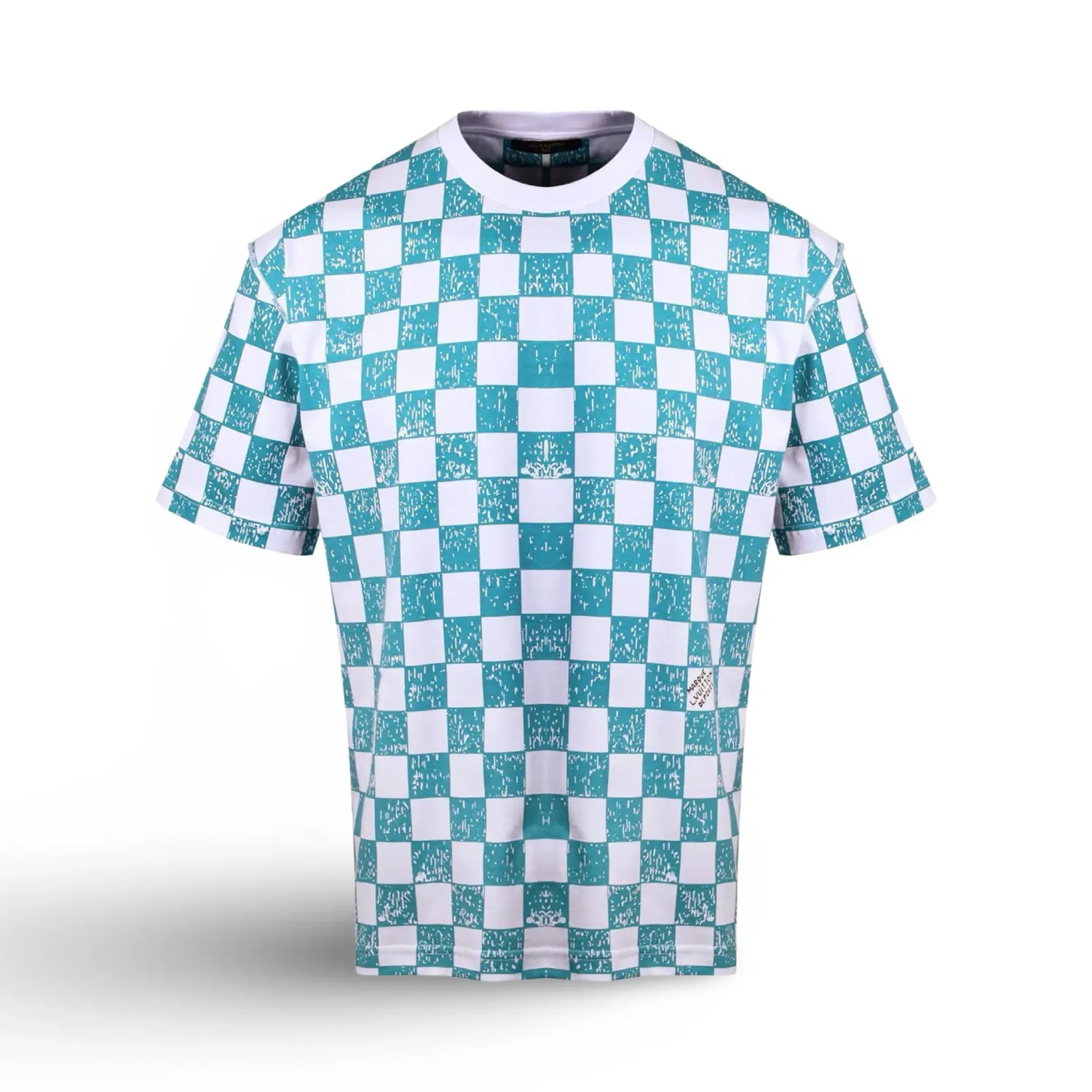Louis Vuitton Camisola MANGAS CURTAS DAMIER verde