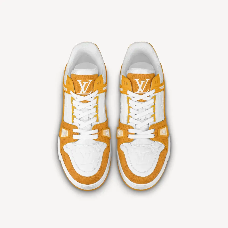 LOUIS VUITTON LV TRAINER SNEAKER DENIN in Yellow