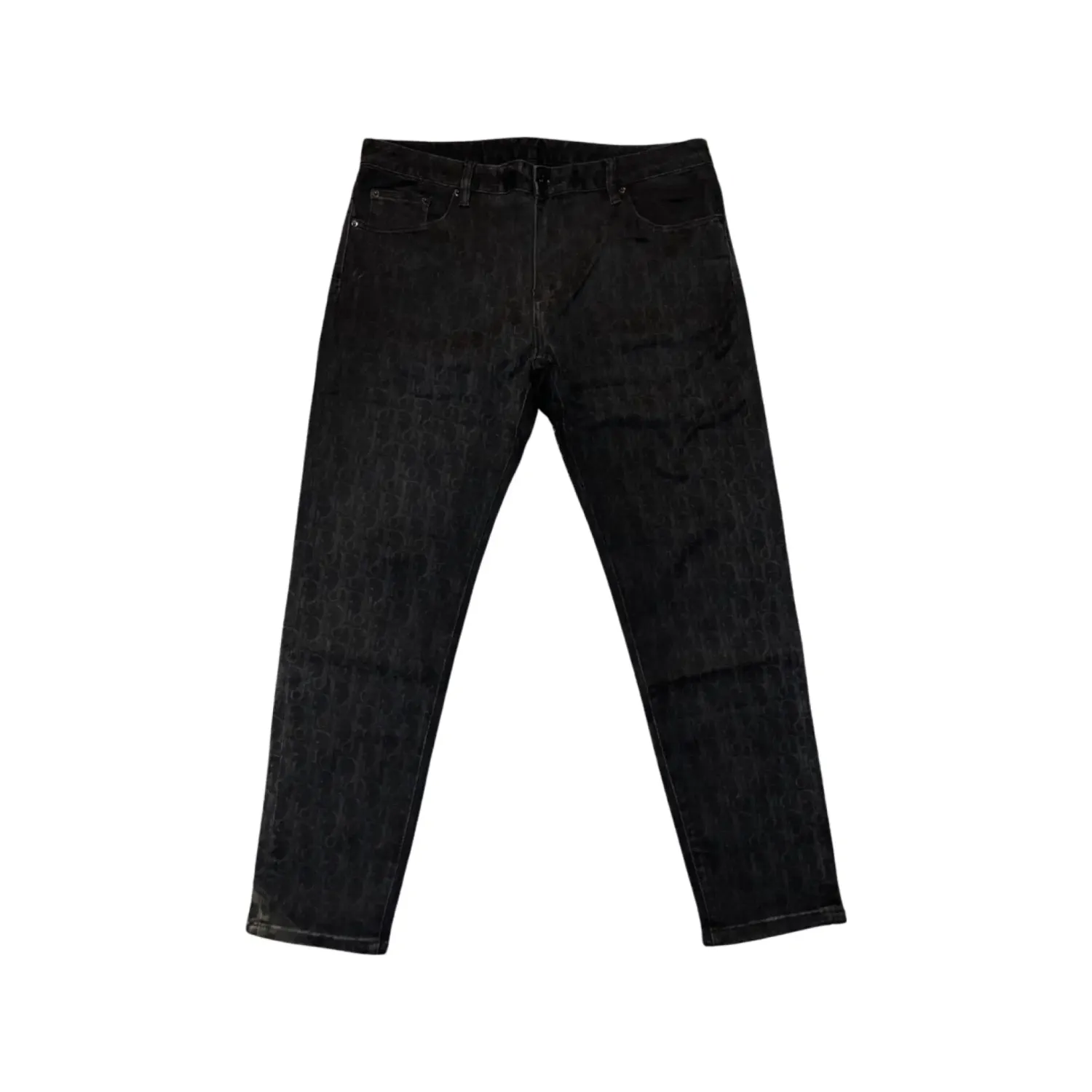 Christian Dior SLIM-FIT JEANS Black Dior Oblique Kasuri Cotton