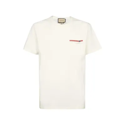 Gucci Cotton T-shirt with embroidery White
