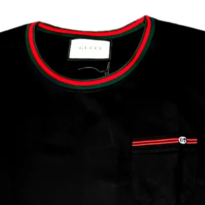 Gucci Cotton T-shirt with embroidery Black