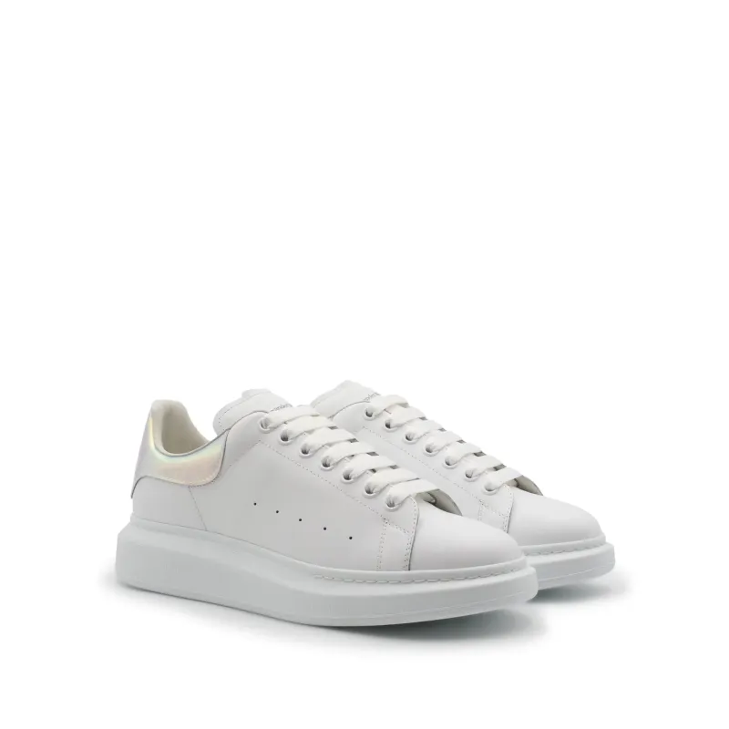 ALEXANDER McQUEEN Sneaker in White/Shock Pink