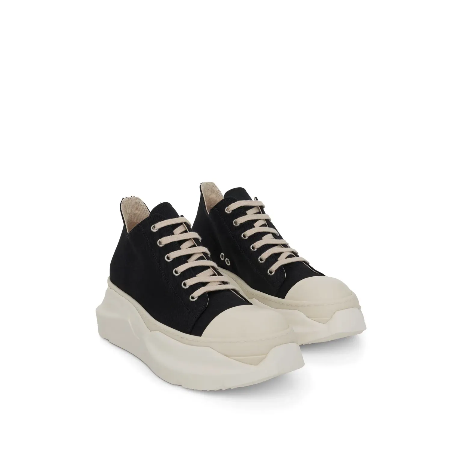 DARK SHADOW DRKSHDW Abstract Denim Low Sneaker in Black/Milk