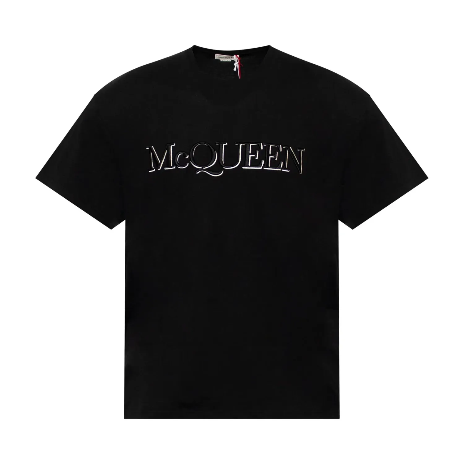 ALEXANDER McQUEEN Classic Logo Embroidered T-Shirt in Black