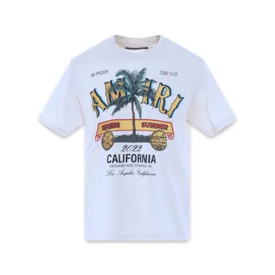 AMIRI Rum Label T-Shirt in Almond