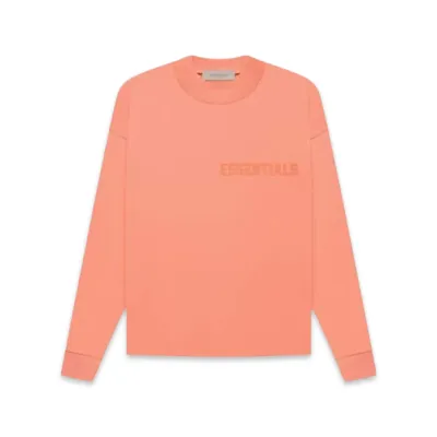 FEAR OF GOD Essentials Long Sleeve T-shirt Coral
