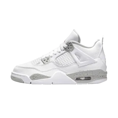 Air Jordan 4 Retro GS 'White Oreo'