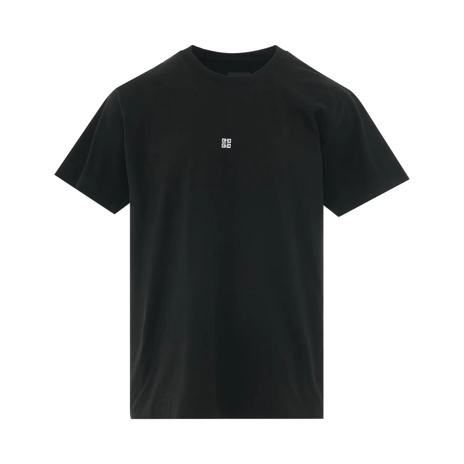 GIVENCHY 4G Logo Embroidered T-Shirt in BLACK
