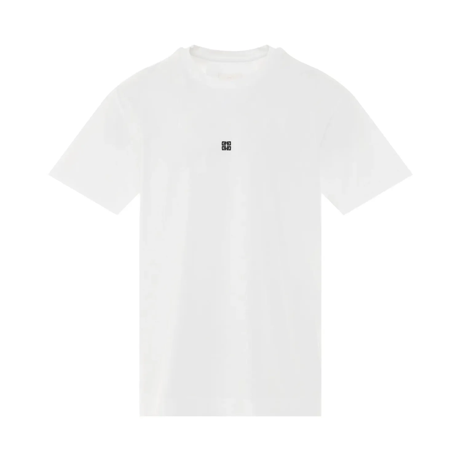 GIVENCHY 4G Logo Embroidered T-Shirt in WHITE
