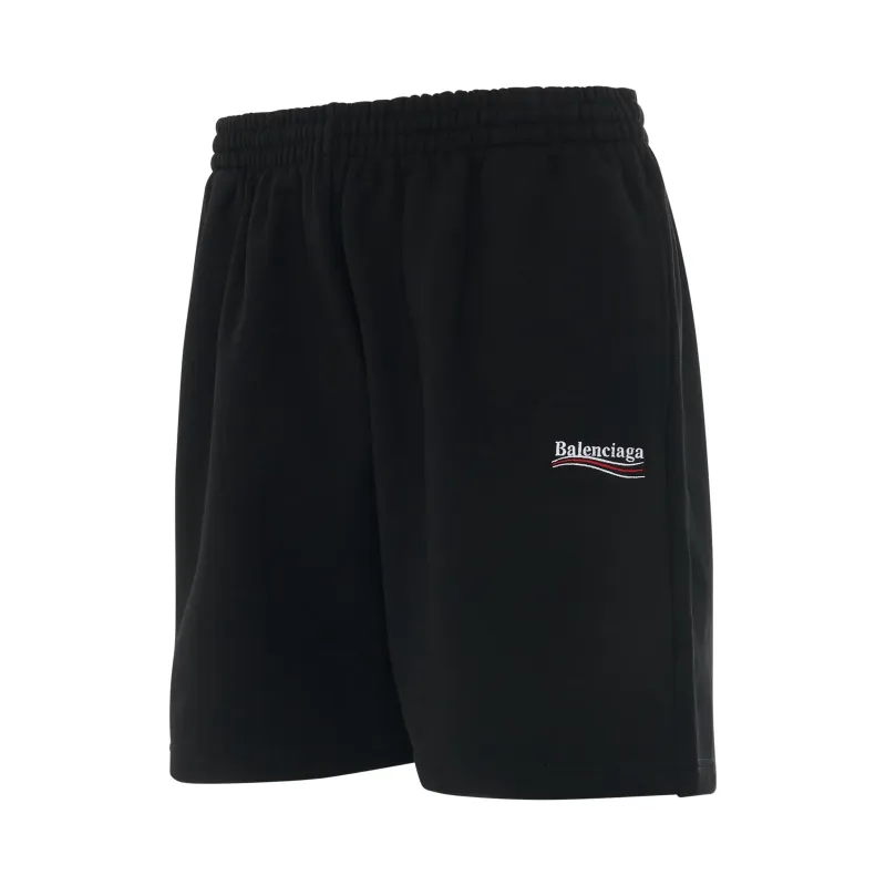 BALENCIAGA POLITICAL CAMPAIGN SWEATSHORT BLACK
