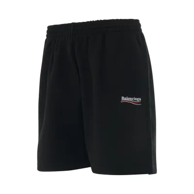 BALENCIAGA POLITICAL CAMPAIGN SWEATSHORT BLACK