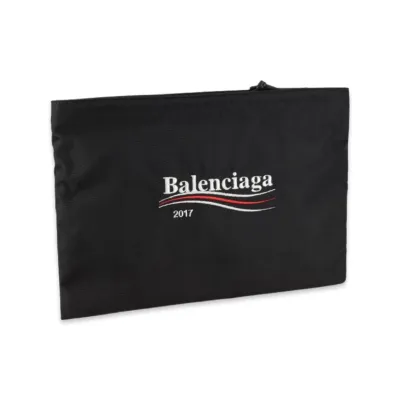 BALENCIAGA wave logo clutch bag