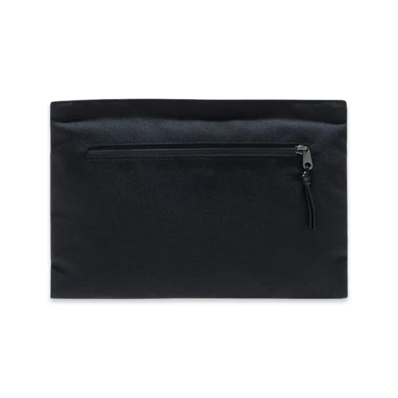 BALENCIAGA NYLON LOGO ZIP POUCH BAG BLACK &amp; WHITE