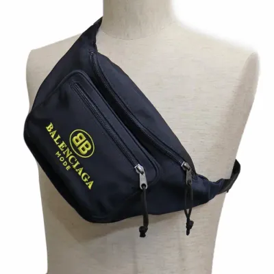 BALENCIAGA EXPLORER BELTPACK BB LOGO BLACK